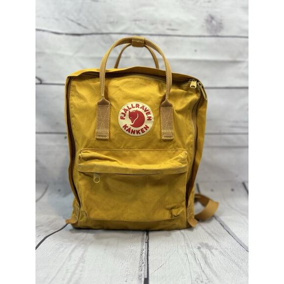 Fjällräven Other - Fjallraven Kanken Classic Backpack Daypack Bag Ochre Yellow Medium Canvas